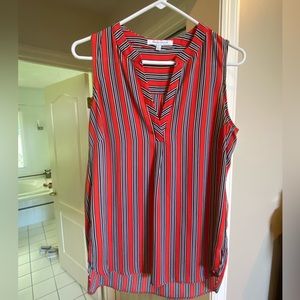 Rose and Olive Sleeveless Blouse